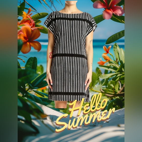 Terry Cloth swim Dress cover up material OVERSIZED small NWT - Picture 3 of 8